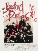 Bastard Brothers Sport Aid 1986 photograph by David Bailey & Ralph Steadman print