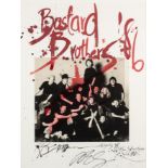 Bastard Brothers Sport Aid 1986 photograph by David Bailey & Ralph Steadman print