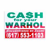 Geoff Hargadon 'Cash for Your Warhol' screenprint, 2021