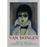 After Kees Van Dongen 'Marcelle Leoni' Galerie Des Ponchettes poster, 1959