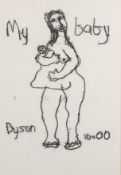 Julian Dyson 'Baby' monoprint
