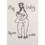 Julian Dyson 'Baby' monoprint