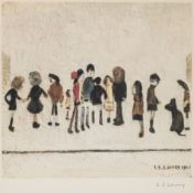 L.S. Lowry 'Group of Children' limited edition print