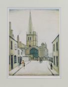 L.S. Lowry 'Burford Church' limited edition print