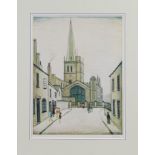 L.S. Lowry 'Burford Church' limited edition print
