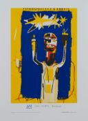 After Jean-Michel Basquiat 'Welcoming Jeers' lithograph, 1997