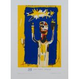 After Jean-Michel Basquiat 'Welcoming Jeers' lithograph, 1997