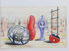 Henry Moore 'Sculptural Objects', lithograph, 1949