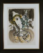 Marc Chagall 'Le cirque au Clown jaune' lithograph, 1978