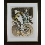 Marc Chagall 'Le cirque au Clown jaune' lithograph, 1978