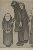 L. S. Lowry 'Family Discussion' limited edition print