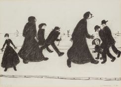 L.S. Lowry 'On A Promenade' limited edition print