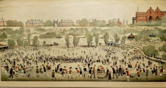 L.S. Lowry 'Peel Park' limited edition print