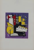 After Fernand Leger 'Abstract Composition' serigraph