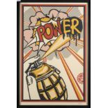 Shepard Fairey 'Power' silkscreen, 2015