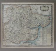 Robert Morden map of Essex engraving
