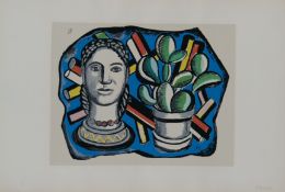 After Fernand Leger (1881-1955) 'Tete et Cactus' (Head and Cactus), 1954-55