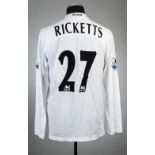 Rohan Ricketts white Tottenham Hotspur no.27 home jersey, season 2004-05