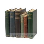 Six volumes on golf by Harry Vardon and James Braid