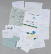 Collection of autographs of British and International athletes