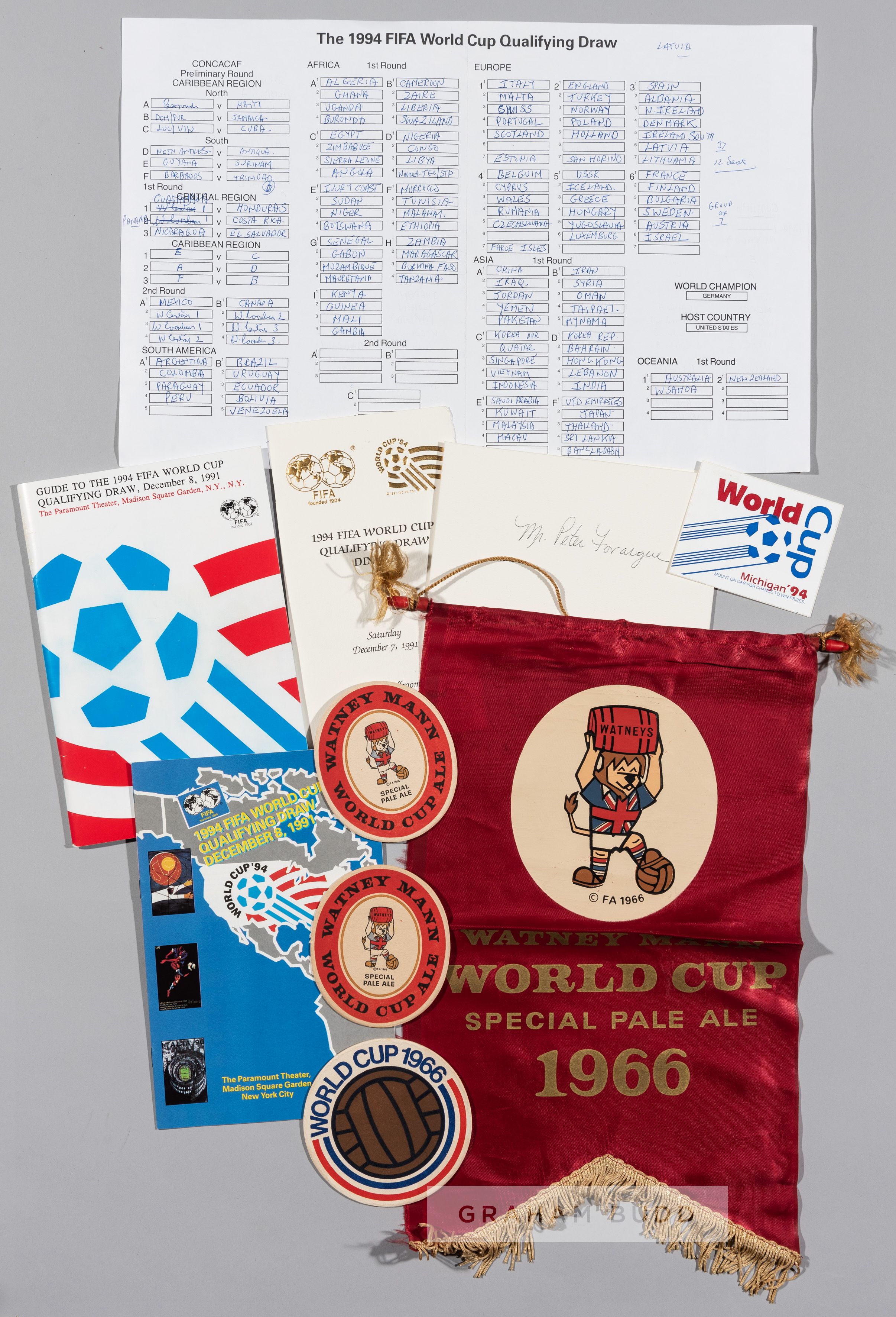 FIFA World Cup memorabilia, 1966 & 1994