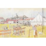 Joseph Martin Bristol's 'Phoenix County Ground, Gloucester' watercolour