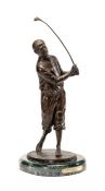 Karl Farris bronze of the golfer Walter Hagan, c.1993