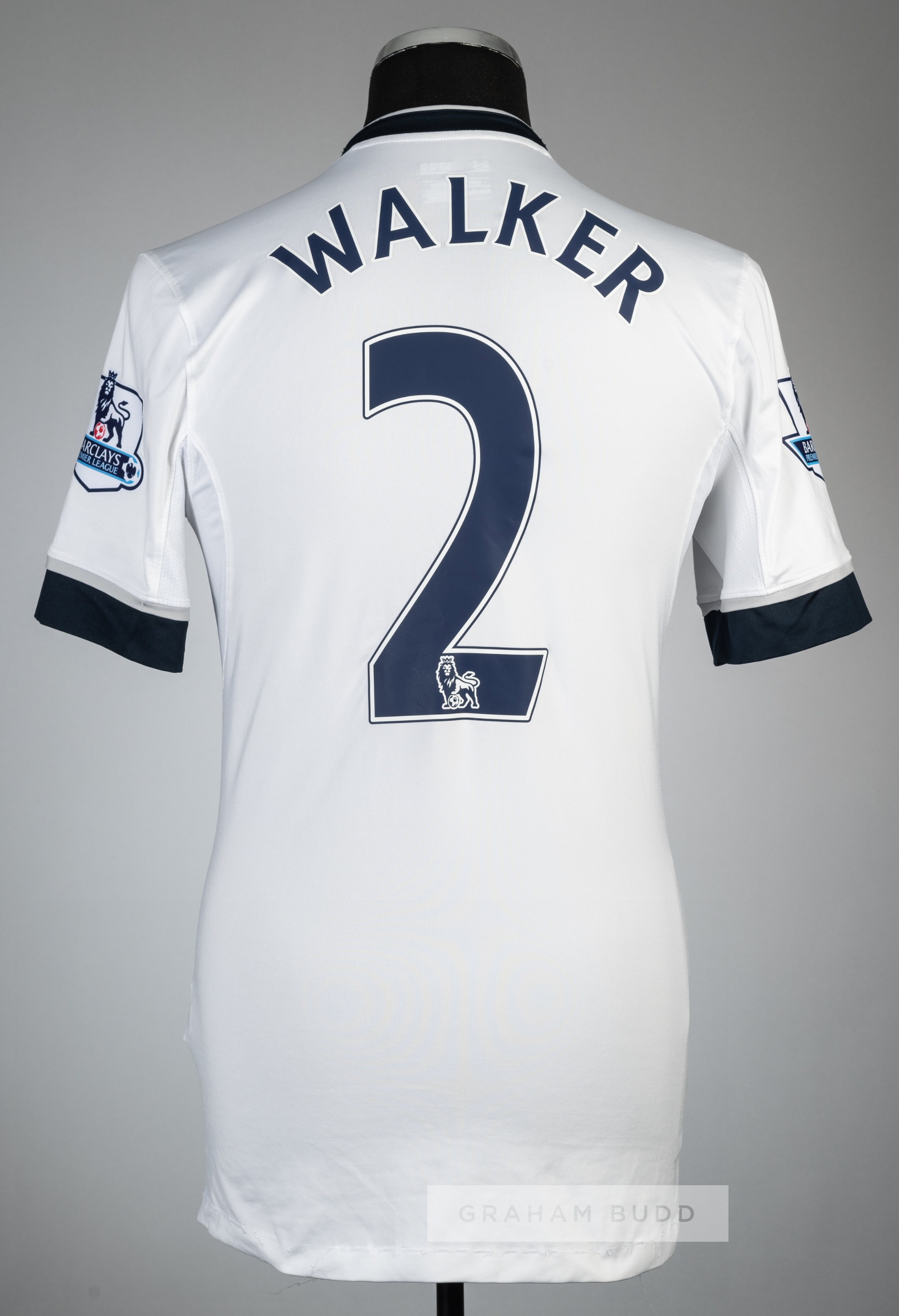 Kylie Walker white Tottenham Hotspur no.2 home jersey, season 2015-16 - Image 2 of 2