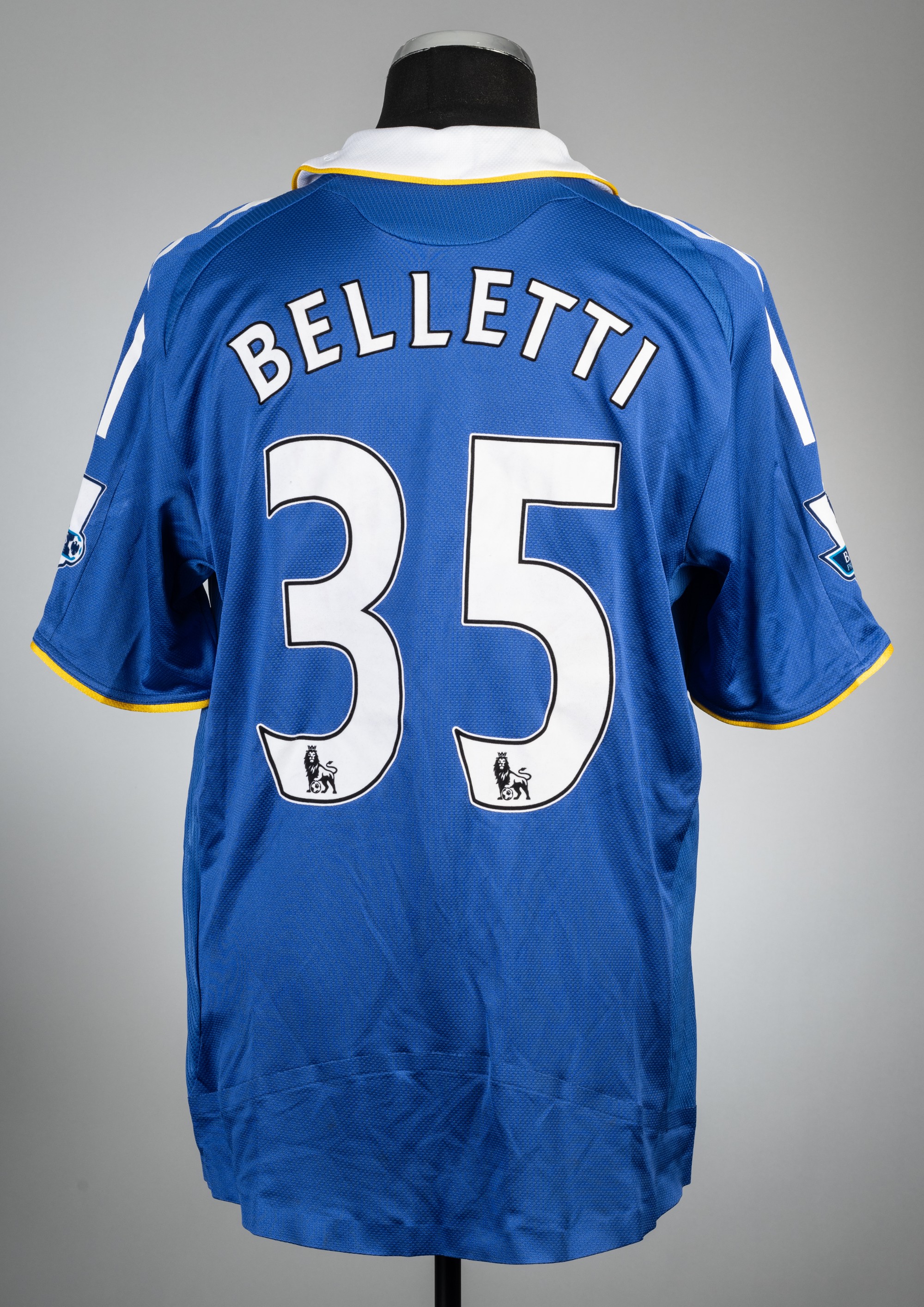 Juliano Belletti blue Chelsea no.35 home jersey, season 2008-09 - Image 2 of 2