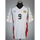 Svetoslav Todorov white Bulgaria no.9 home jersey, circa 2004