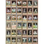 Collection of signed cricket player profile autograph collectors cards