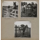 Lord Rosebery racehorse owner & breeder, three family photograph albums, circa 1950-60s