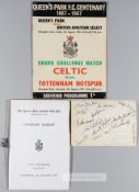 Miscellany of football memorabilia