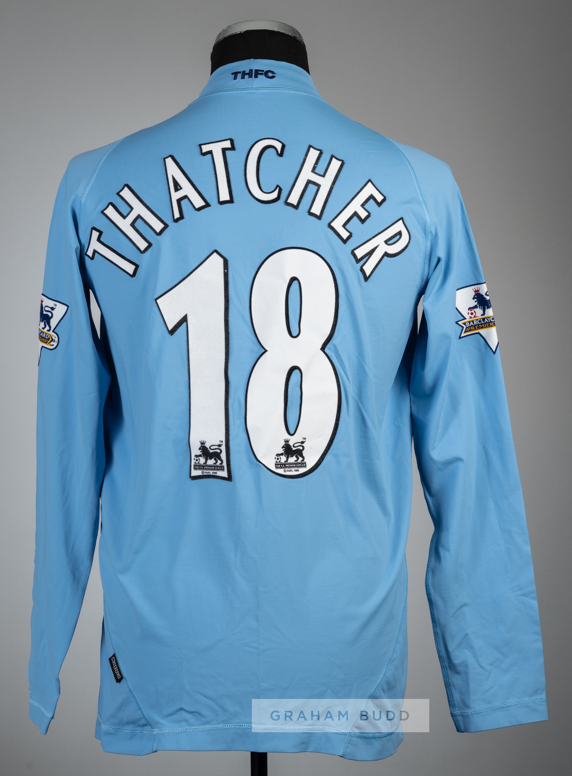 Ben Thatcher blue Tottenham Hotspur no.18 away jersey, season 2003-04