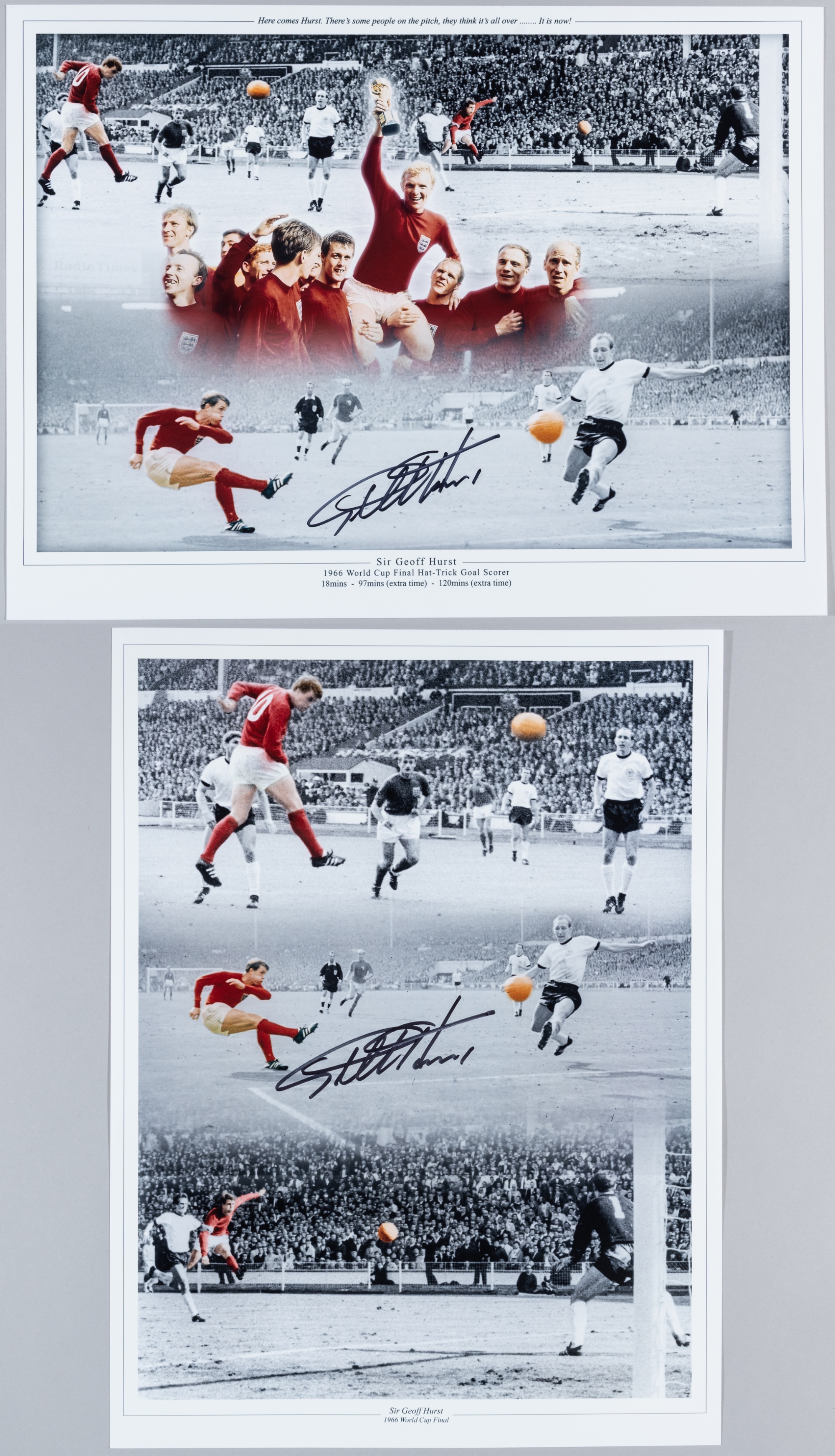 Two wonderful montage pictures of World Cup 1966