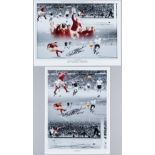 Two wonderful montage pictures of World Cup 1966