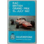 Signed RAC British Grand Prix programme, held at Silverstone, 15th July 1967