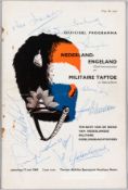 Netherlands v England signed programme at Terrein Achilles Sportpark, 17th May 1969