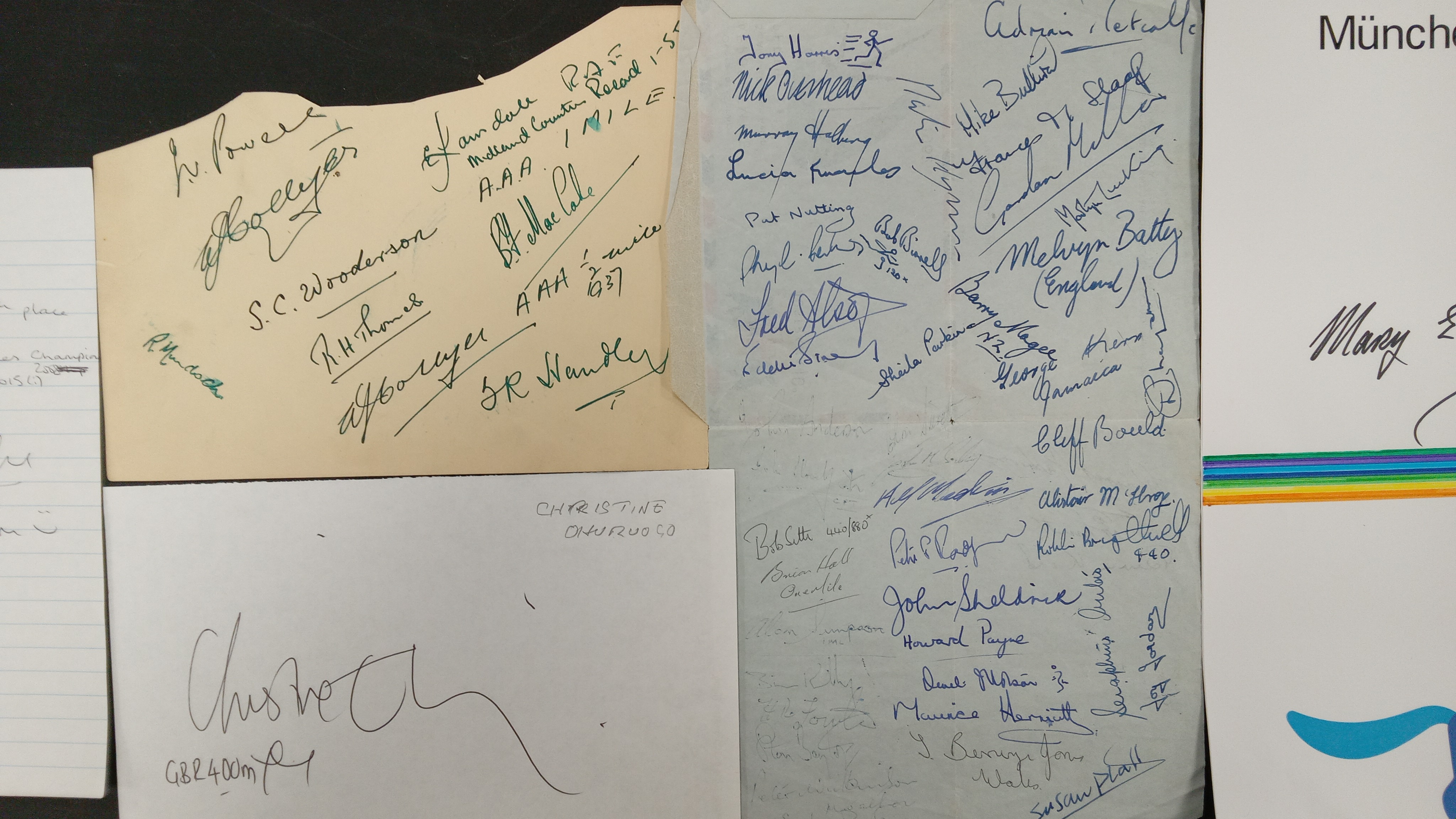 Collection of autographs of British and International athletes - Image 8 of 8