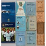 Collection of Tottenham Hotspur handbooks, dating from 1932-33 to 2015-16