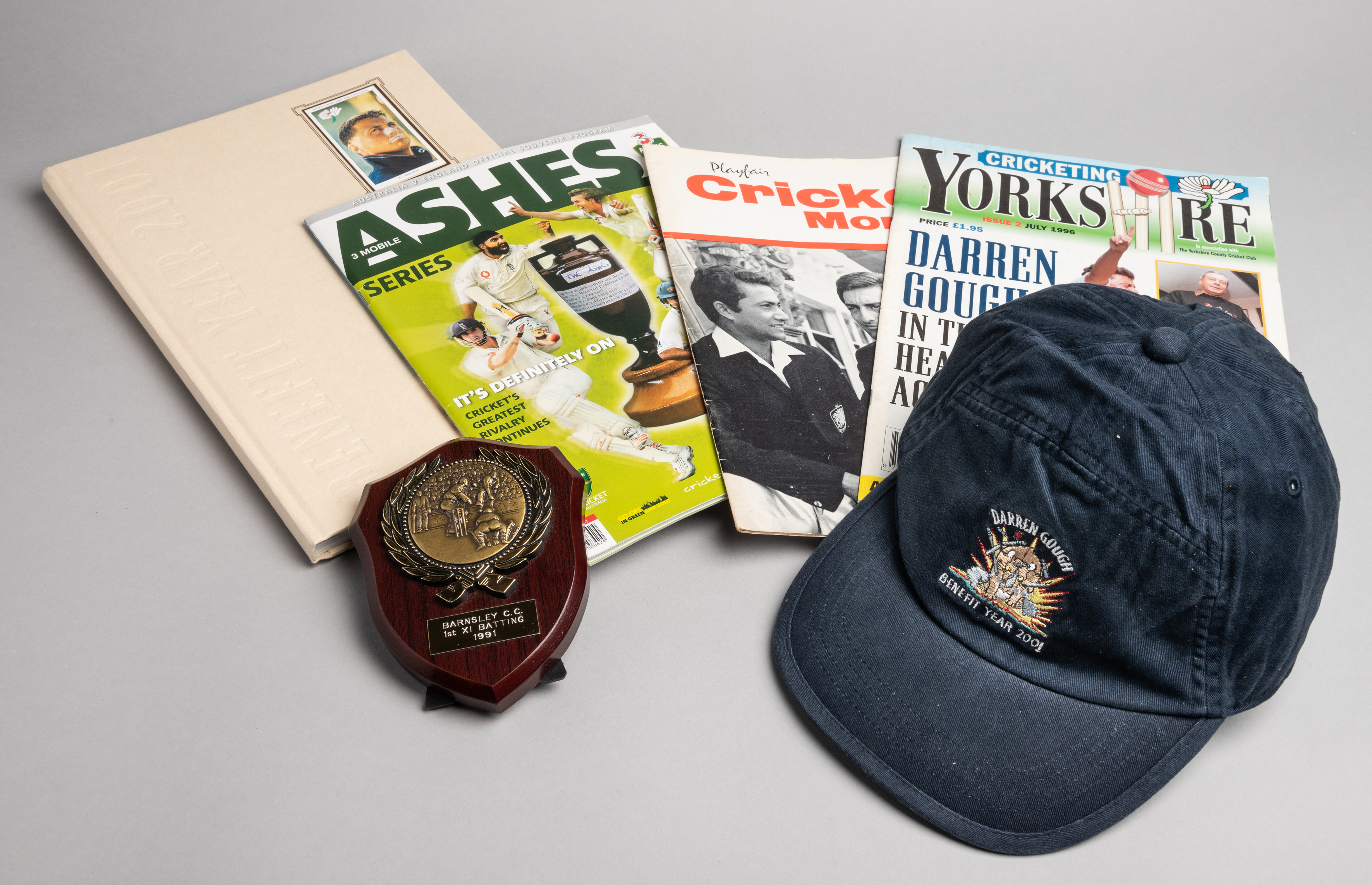 Yorkshire's cricketer Darren Gough benefit year memorabilia, 2001