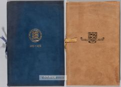 Football Association 75th & 100th Anniversary Banquet booklets