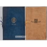 Football Association 75th & 100th Anniversary Banquet booklets