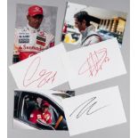 Formula One legends signatures, dating from 2007 to 2008