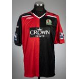 Jason Roberts signed red & black Blackburn Rovers no.30 home jersey, season 2007-08