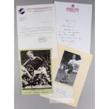 Twenty-five autographs of legendary footballers