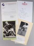 Twenty-five autographs of legendary footballers