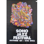 Paolozzi, Eduardo 1924-2005 British AR, Posters for Soho Jazz Festival 1993,1995, 1996