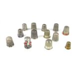 A collection of thimbles, 19th/20th century