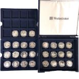 Twenty seven Westminster Collection silver 'The Bicentenary of The Battle of Trafalgar' coins